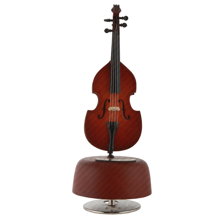Miniature wooden violin custom music box for 